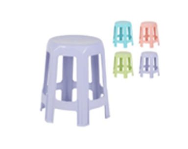 plastic stool with 6 legbase